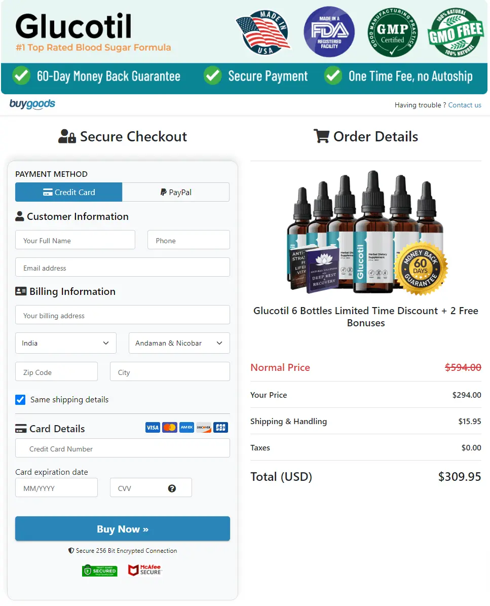 glucotil buy page